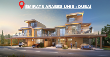 investir À dubaÏ  dans  une villa de luxe de 384 m2  avec 6 chambres pour un prix de vente 1 400 000 € fai