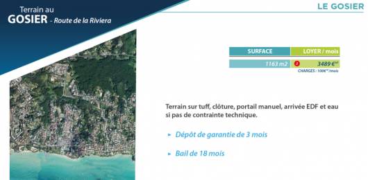 Location Terrain Le Gosier (97190) - GUADELOUPE