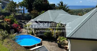 gourbeyre - villa exceptionnelle vue mer + piscine