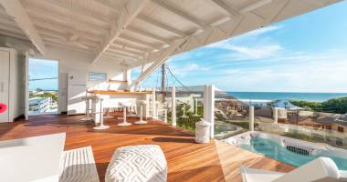 villa f5 avec rooftop vue mer   quartier croix des pêcheurs à saint-pierre