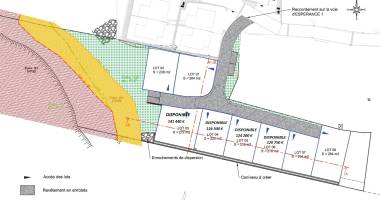 a vendre  - terrains a partir de 210 m2 environ   sainte marie   a partir 120 750 € hai