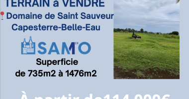 terrain à la vente - capesterre-belle-eau plat & viabilisé