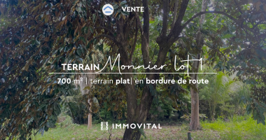 À vendre   terrain plat 700 m2   monnier, lamentin (guadeloupe)