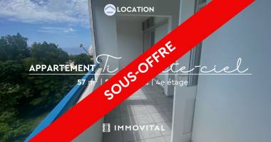 confort et praticité : appartement vide lumineux face aux monts caraïbes