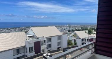 t3 duplex bois de nefles ste clotilde    2 terrasses vue mer / montagne   2 places de parking