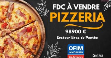 a vendre fdc pizzeria en activité clé en main – changez le concept si vous le souhaitez | bras de pontho au tampon