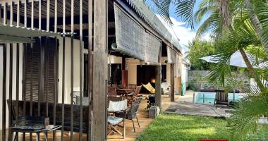 villa t5 (2ème ligne océan à st gilles les bains)