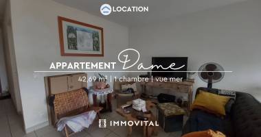 location appartement t2 vide - vue mer - le moule