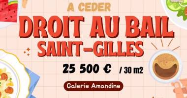 opportunité investisseurs – cession de droit au bail 30 m2 à saint-gilles les bains à 25500€
