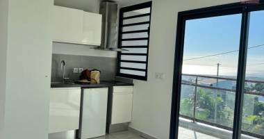 a louer bel appartement récent de type f1  sur la résidence castel roc bois de nèfles à sainte clotilde.