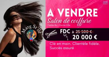 À vendre – fonds de commerce salon de coiffure marg st'île à petite-Île (974) | 20000€