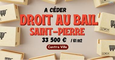 À cÉder – droit au bail | hyper centre saint-pierre - 61 m2 à 33 500€