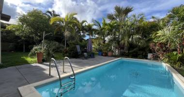 ste marie (beausejour/bois rouge) - maison d'architecte t4/5 plain-pied avec piscine