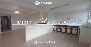 location bas de villa t3 vide - morne-à-l'eau