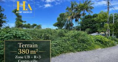 terrain constructible de 383 m² en zone ub