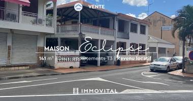 maison de ville sur deux niveaux - deux appartements  type t3   baillif bourg