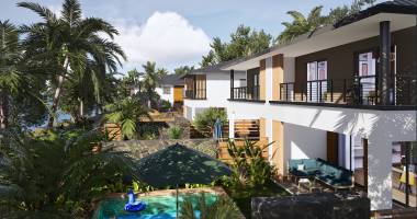 villa t5 de standing de 124.74 m² - saint pierre - vue mer