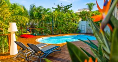 la saline les bains - rare sur le secteur villa t6 avec piscine