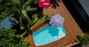 prmi - mont vert les bas - maison t4 de plain-pied avec vue mer, piscine et garage !