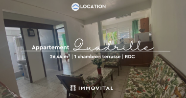 À louer   t2 meublÉ au rez-de-chausse avec terrasse et stationnement