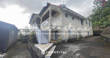 maison à vendre à trois‑rivières - réduit  maison t5 avec terrasse, annexe et terrain naturel