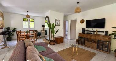 villa meublée 4 pièces + jardin - baie mahault