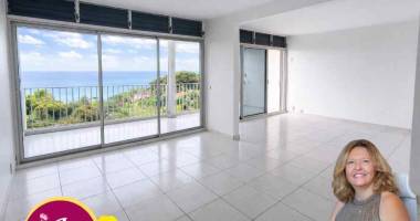 a louer t3 vue mer exceptionnelle avec terrasse, garage, piscine   le houëzel gosier guadeloupe