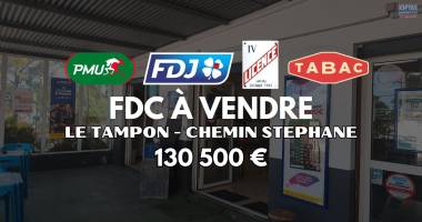 À vendre – loto pmu bar tabac + multi-exploitation  au tampon | 130 500€