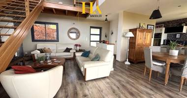 baisse de prix!  villa 6/7 pièces, 187m², avec piscine, proche centre avirons, splendide vue mer