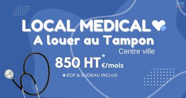 local professionnel au cœur d’un pôle médical dynamique au tampon | 850€ ht/mois