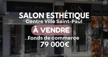 a vendre | fonds de commerce institut de beauté beauty spirit à saint-paul au centre ville à 79000€