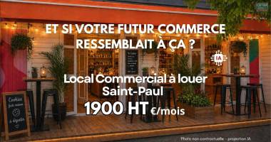 et si votre futur commerce prenait vie ici ? a louer 1900€ ht / mois | saint-paul centre ville