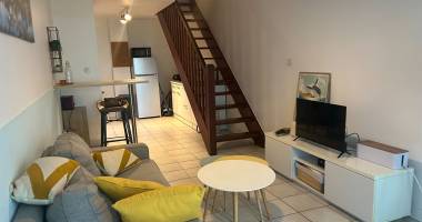appartement t2 meublé avec jardin   - piton st leu