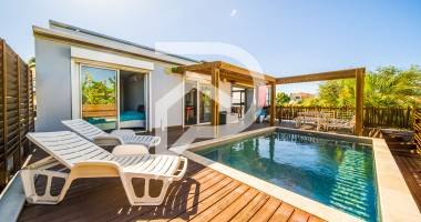 villa contemporaine f4 avec piscine / bois d'olives, saint-pierre