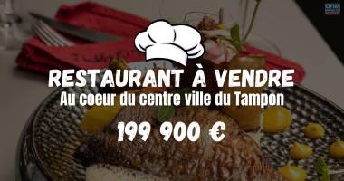 a vendre | fonds de commerce d'un restaurant unique au centre ville du tampon à 199 900€