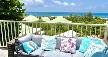 pleine vue mer : t2/3 de 70 m2 meubles standing, citerne et acces plage
