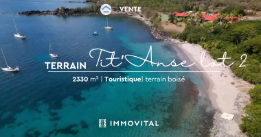 terrain - bouillante, bord de mer