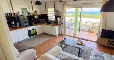 t3 meublé duplex rénové - 55 m2 - vue mer - gosier petit havre