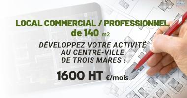 À louer 1600 € – local professionnel ou commercial de 140 m² à trois mares -tampon
