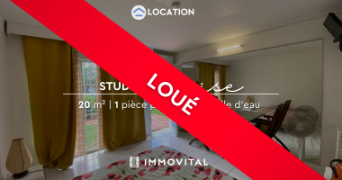 location studio meublÉ, proche de la marina de bas-du-fort