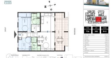 appartement t3 - les terrasses de la marina - 582 000,00€