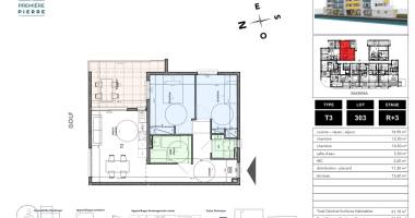 appartement t3 - les terrasses de la marina - 347 000,00€