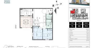 appartement t3 - les terrasses de la marina - 347 000,00€