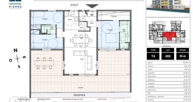 appartement t4 - les terrasses de la marina - 732 000,00€