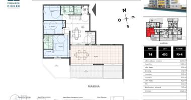 appartement t4 - les terrasses de la marina - 712 000,00€