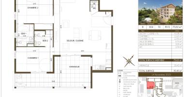 appartement t3 - r+3 - résidence belvédère du fort