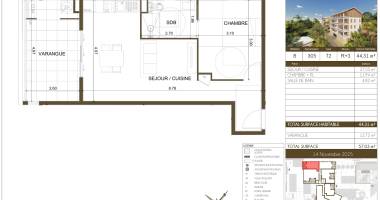 appartement t2 - r+3 - résidence belvédère du fort