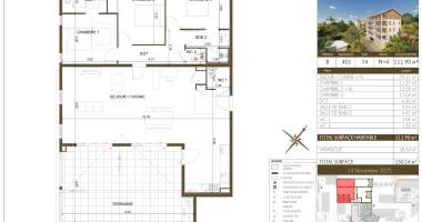 appartement t4 - r+4 - résidence belvédère du fort