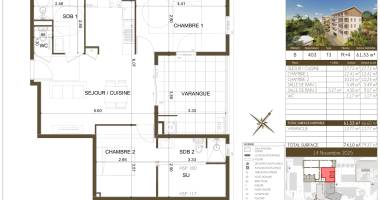 appartement t3 - r+4 - résidence belvédère du fort