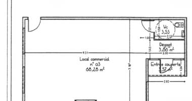 local commercial de 80 m² hyper centre st pierre